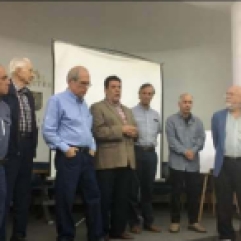 De Izquierda a Derecha: Eduardo Yanez, Eli Abadi, Carlos Quintini, Sixto López, Francisco Salas, Jaime Silva y Henrique Llamozas
